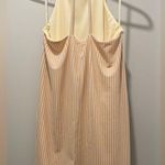Very J Cream Beige Plisse Textured Trapeze Neck Sleeveless Dress - M Photo 9