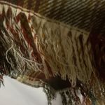 Charter Club  One size Multicolor Plaid Fringe Wrap BUTTON AT SIDES FALL COLORS Photo 7