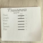 ZARA Cropped V Neck Long Sleeve Fitted Ribbed Knit Button Down Sweater XS Beige Photo 7