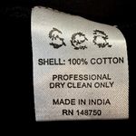 Sea NY Marina Collar Blouse Tiered Scalloped Button Up Long Sleeve Black XS Photo 4