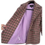 Ann Taylor Houndstooth Wool Blend Peacoat Size XSP Old Money Preppy Plaid Photo 6