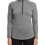 Nike  Dri-Fit Size Medium Heathered Grey 1/4 Zip Pullover Top. Photo 0