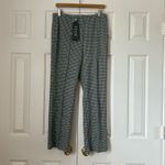 Lysse NWT Lyssé Plus Women's Size XL Harley Gingham Jacquard Wide-Leg Crop Ankle Pants Photo 3