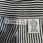 EXPRESS Vintage Black and White Striped Women's Pantsuit with Button-Up Vest Photo 11