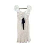 SALONI White Ella Eyelet Cotton Dress White Size 4 Photo 5