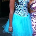 Alyce Paris Sequin Blue Prom Dress Photo 3