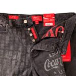Lucky Brand Coca-Cola USA vintage 90s Black Gray Denim Jean cutoff shorts Photo 3