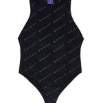 Monat Black High Neck All Over Print Sleeveless Bodysuit Size M Photo 2