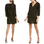 Alice + Olivia Cocktail Gold Dress Riska Embellished Burnout Shift Mini 6 NWT Photo 2
