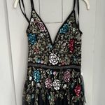 Mac Duggal NWT Black Embellished Floral Sequined Gown 6 Photo 4