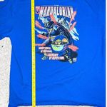 Star Wars Mandalorian and Grogu Bounty Hunter Blue  T-Shirt Photo 6