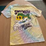 Sweetwater Brewing Co. T Shirt Adult Small Tie Dye Fort Collins, CO Fish Graphic Photo 0