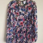 MISA Los Angeles MISA LA Meadow Pleated Juliana Midi Dress Long Sleeve Floral Photo 6
