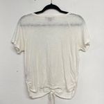 Sanctuary  White Short Sleeve Tie Front Tee Shirt S Photo 4