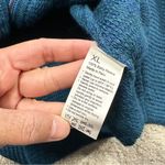 La Vincunita Women’s 100% Baby Alpaca Sweater Cardigan Full Zip in Blue XL Photo 9