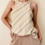 Free People  boho sidelines stripe racerback tank Photo 0