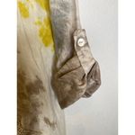 Belle France Italian Linen Tie Dye Tunic Coverup EUC Sz M Oversized Yellow Gray Size M Photo 1