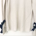 NWT Design 365 Velvet Bow Knit Sweater Pullover Blue Photo 6