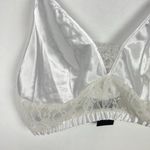 Frederick's of Hollywood NWT Delphine Satin Cropped Cami White Size Medium M T24 Photo 3