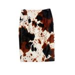 Lea Rome Cowhide Hair Western French Pencil Skirt Small (38) Cowgirl Revival Brown Photo 9