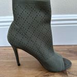 Steve Madden stretch knit sock boot peep toe stiletto crochet size 7.5 Photo 9