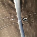 Larry Levine Signature by  Blazer Women’s Size 10 Brown with blue pinstripes Photo 8