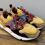 Flower Mountain Yamano 3 Suede Multicolor Athletic Outdoor Shoes Sneakers Pink Size 8 Photo 0