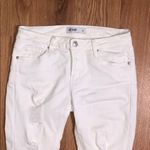 Just Black Ripped White Jeans Photo 3