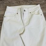 EXPRESS Boyfriend Mid Rise White Stylish Ripped Jeans Size 2L / 24 Cotton Blend Photo 4