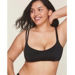 ANDIE  Swim The Rockaway Bikini Swim Top Black S NWT Photo 0