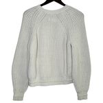 J.Crew  Chunky Ribbed Crewneck Long Sleeve Pullover Sweater Stretch M Cream Photo 11