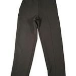 Ann Taylor  Womens S Black The Straight High Rise Crop Pull On Flat Front Pants Photo 0