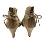 Skechers  Tan Leather
Zip Cuffed Tall Heel Ankle
Booties Women's Size 9 Photo 2