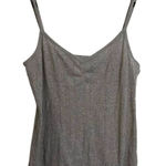 Pact  Tank Top Womens Size XS Gray Ribbed V-Neck Cami Camisole Organic Cotton Photo 0