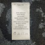 GILI XS Black Wool Jacquard Sweater Vest Cardigan Cascading Front Oversized Black Photo 6