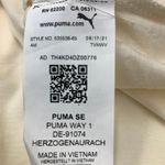 Puma Go For Iconic Tee Pristine Cream XXL Colorblock Sleeve Logo Shirt NWT Photo 4