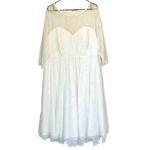 Torrid NWT  Ivory Lace Wedding Dress with Pearls - Size 20 Photo 1