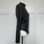 Amina Muaddi x Wolford Faux Leather Black Bodysuit Photo 1