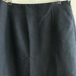 J.Crew  Black Wool Skirt, Black Pencil Skirt, Solid Knee-Length Skirt, Size 4 Photo 4