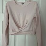 Aerie Cropped Twist Front Crewneck Longsleeve Photo 0