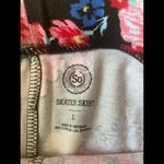 Sonoma Black Floral Skater Mini Skirt Photo 1