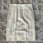 NWT Bloomingdales Cream White Boho Beachy Stephanie Queller Pencil Skirt Size 28 Photo 0