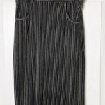 SUNNER Knit Grey Pinstripe Pencil Skirt Size‎ XS Gray Photo 0