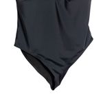 Beach Riot  Leslie Black Cut Out Gold Metallic Trim One Piece Swimsuit Size Large Photo 4