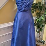 Jordan Brand Strapless Formal Maxi Dress Size 8 Blue Photo 0