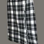 Talbots fringe wrap black and white ice plaid ! New Photo 5