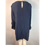 Luxology  long sleeve dress in blue with white pinstripes Size 12 Photo 2