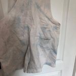 Aerie Women's Tie-Dye Overalls Large Adjustable Straps Cotton Blend Blue & White Photo 9