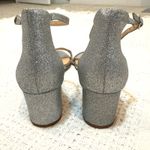Betsey Johnson Blue by  MIRI 8.5 silver glitter heeled sandal 3068 Photo 2