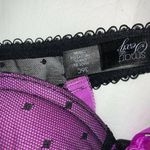 Smart & Sexy  Womens Lace Bra Size 36C Black Purple Underwire Padded Photo 2